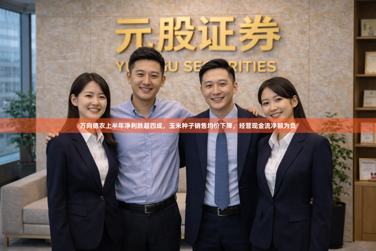 万向德农上半年净利跌超四成，玉米种子销售均价下降，经营现金流净额为负