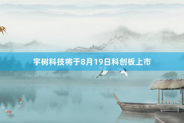 宇树科技将于8月19日科创板上市