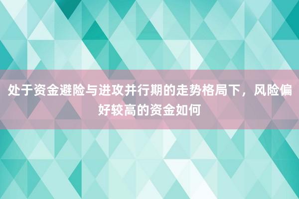 处于资金避险与进攻并行期的走势格局下，风险偏好较高的资金如何