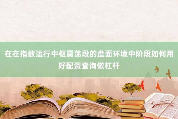 在在指数运行中枢震荡段的盘面环境中阶段如何用好配资查询做杠杆
